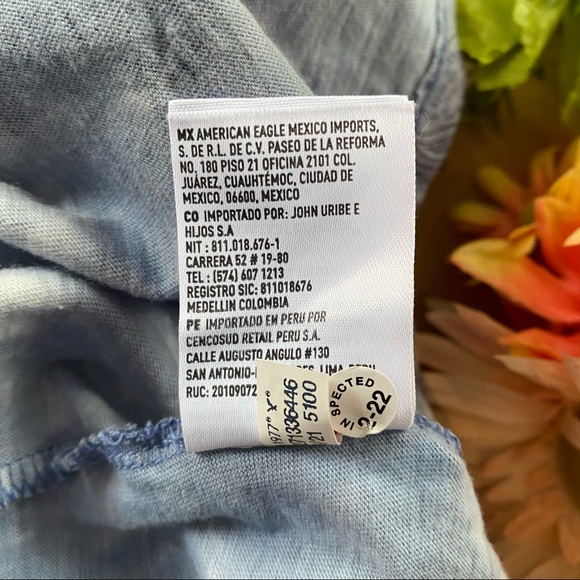 Women's American Eagle Blue Abstract Bank Top Size Small - Picture 6 of 9